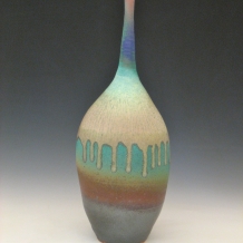 Large Ash Glaze Bottle